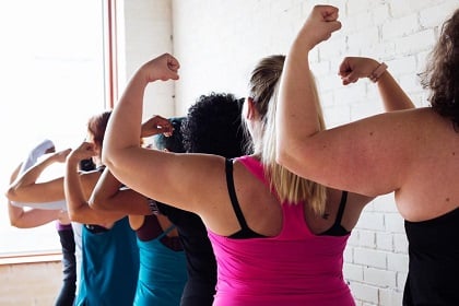 photo credit to Sarah Pflug via Burst Group fitness classes