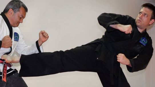Martial arts for the visually impaired.