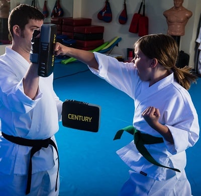 Century martial arts BOB and punch mitts. 