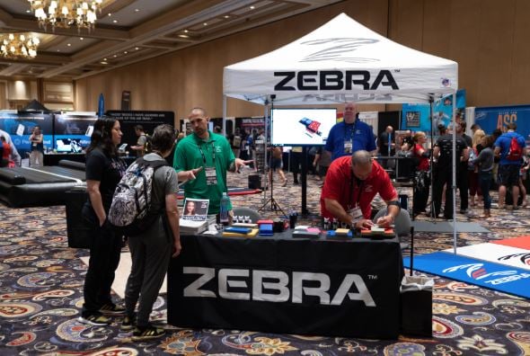 Zebra Mats at the 2018 Martial Arts SuperShow.