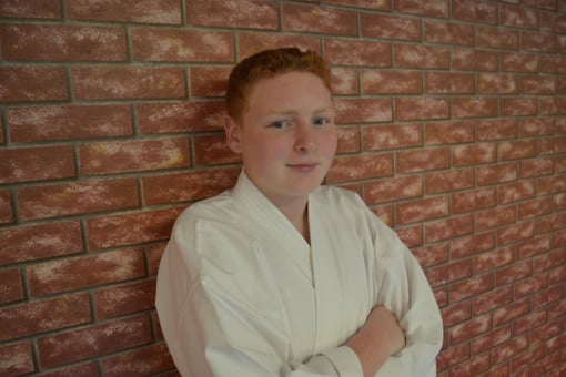 Alec Brown, a martial artist with cerebral palsy.