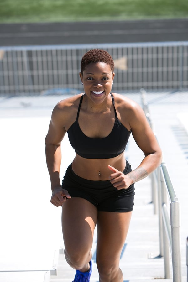 See how happy she is? Yay for exercise!