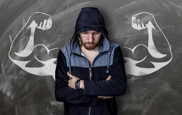 Okay, the chalk arms are exaggerated. You don't need to get THAT big to have definition.
