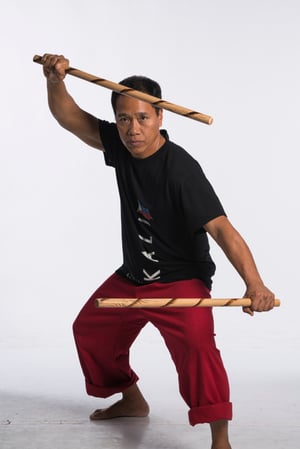 Master Apolo Ladra, pictured here, is one of the foremost kali masters in the world.